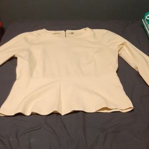 Jcrew peplum shirt xl work top